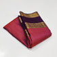 Crimson Amethyst – Pure Kanchipuram Silk Saree
Radiant crimson red body woven with delicate gold kattam checks at Iran buttas ✨
Paired with rich amethyst purple korvai borders in ornate zari
Grand brocade pallu Silk Mark Certified, delivery in 2 weeks