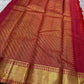 Pomegranate Pink Kattam
Pure Kanchipuram Silk with Gold Zari Grids
Festive, Heirloom-Bright, Temple-Bound Radiance