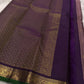 Padmika – Graceful Pink Zari Kattam Kanchipuram Silk Saree with Majestic Purple Vanasringaram Border & Green Selvedge