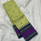 Chartreuse Royal Blue Purple Kattam • Pure Silk Kanchipuram Saree
Neon Chartreuse Checks with Silk-Thread Buttas • Royal Blue Pallu & Amethyst Borders
Silk Mark Certified • Free USA Shipping • Ships in Two Weeks ✅