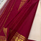 Shwetha Silk Thread Kattam — Pure Kanchipuram Silk Saree
Ivory-beige micro checks with maroon korvai border & gold zari pallu
Silk Mark Certified ✅ | Free USA Shipping | Ships in Two Weeks ✅
