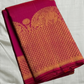 Rosette Bloom — Pure Kanchipuram Silk Saree
Vibrant rani-pink body with copper-rose zari buttas, elephant motifs & floral borders
Silk Mark Certified • Blouse Stitching ($30) • Free Shipping within USA • Ships in Two Weeks