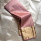 Hamsini — Pink & Gold Kanchipuram Pure Silk Saree
Featuring Exquisite Vairaoosi Zari with Peacock & Kamalam Motifs
Raised, Embossed Zari Adding Dimension and Shine
Thick Mayil-Kann Border with Luxurious Lustre & stunning border , silk mark certified