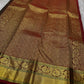 Emerald Glow ✨ – Pure Kanchipuram Silk Saree

Deep Green Body with Gold Floral Buttas

Maroon Korvai Border with Peacock & Floral Zari Motifs

Grand Gold Zari Brocade Pallu with Diamond Lattice Weave

Silk Mark Certified | Fall & Pico Done | Blouse Stitch