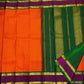 Sunset Kattam — Pure Kanchipuram Silk Saree
Sunset-orange kattam body with royal purple borders and emerald green pallu in fine zari.
Silk Mark Certified • Free Shipping within USA • Ships in Two Weeks