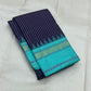 Pure Handwoven Kanchipuram Silk Saree – Deep Aubergine Body with Micro Checks
Contrasting Aqua Blue Korvai Borders with Temple Motifs & silk thread  Stripes
Elegant Striped Aqua seer Pallu
Silk Mark Certified ✅ ships in 2 weeks.
