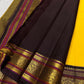 ✨ ✨ Mangalarupa — Pure Silk Kanchipuram Saree ✨
Haldi yellow with gold buttas, aubergine–magenta korvai borders & yaali zari pallu.
Silk Mark Certified ✅ • Free Shipping within USA 🇺🇸 • Ships in 1 Week ✅