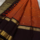 Gilded Rust Kattam – Pure Silk Kanchipuram Saree

Rust-orange kattam (checks) body with petite zari buttas ✨
Deep brown  korvai border with intricate gold zari design 🌸
Grand zari-rich pallu 💛
Silk Mark Certified ✅ | ships in two weeks