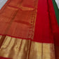 🍃 

Pachai Arakku Chakram — Bottle-Green & Vermilion Kanchipuram


Pure Silk • Silk Mark Certified • Handloom

Bottle-Green Body with Gold Chakram (coin) Buttas

Arakku-Red Korvai Border with Temple-Reku & Broad Tissue Zari • Rich Red Zari Pallū