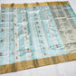 Pure Silk Chanderi Saree with Eknaal Floral Motifs and Classic Gold Zari Border