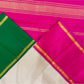 Ivory micro-checks with vibrant rani-pink korvai border & parrot-green blouse ✨
Silk Mark Certified • Fall & Pico Done • Free USA Shipping • Ships in 2 Weeks ✅