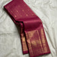 Kanakamalli — Pure Kanchipuram Silk Saree
Rani rose / magenta silk with vertical zari lines & gold peacock borders
Silk Mark Certified • Blouse Stitching Available ($30) • Free Shipping within USA • Ships in Two Weeks