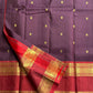 Paaku Shade Padma Crimson — Pure Silk Kanchipuram Saree
Aubergine body with gold mango buttas • Padma crimson korvai borders with lotus & paisley zari • Grand brocade pallu ✨
Silk Mark Certified ✅ • Free USA Shipping • Ships in Two Weeks 🚚