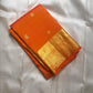 Agnika – orange Kanchipuram Silk Saree with Mayil Chakram Butta & Orange Border Fiery and regal, Agnika is a pure Kanchipuram silk saree featuring a rich red body adorned with intricate Mayil Chakram buttas.