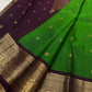 Harita Butta Brown – Pure Silk Kanchipuram
Harita-green body with gold buttas & aubergine-brown zari border
Silk Mark Certified • Free USA Shipping • Ships in Two Weeks