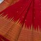 Veena Vermilion -  Red Handloom Kanchipuram