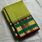 Gita  
Pure Silk Kanchipuram Saree  
Sampanga & Pea Green Podi Kattam  
Arakku Border with Triple Zari Bands