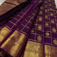 Nayaki ✨ — Deep Jamun (Naaval Pazham) Pure Silk Saree
With Zari Kattam Checks Across the Lustrous Body
Featuring Rare Gandaberunda Motifs in Gold Zari
Broad Elephant-Adorned Border in Heritage Weave
Grand Jamun Pallu with Rich Zari Brocade Artistry