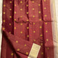 Malar – Earthy Brown Vairaoosi Silk Saree with Kamalam & Chakram Buttas

Accented with a Finely Woven Muthu Seer Zari Border in Gold
Elegant Zari Pallu with Paisley and Chakram Motifs in a Rich Grid Layout
Paired with a Soft Cr