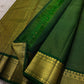 Kili Green ✨
Vairaoosi Pure Silk Kanchipuram Saree
Adorned with graceful Kili (parrot) motifs
Vanki Neli Border with Arai Maadam & Rudhraksham Pet
Opulent Grid Zari Weave with Green Vairaoosi Blouse fabric