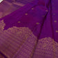 Svaroopam Vibrant Purple
Magenta-Purple Kanchipuram Silk Saree
Fine Zari Buttas & Ornate Heritage Border