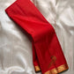 Pavazha Mayil Vairaoosi — Pure Kanchipuram Silk Saree
Vermilion red body with fine vairaoosi stripes & zari-woven mayil motifs
Silk Mark Certified • Blouse Stitching ($30) • Free Shipping within USA • Ships in Two Weeks
