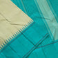 Cardamom Mist & Sea Green Kattam – Pure Silk Kanchipuram Saree
✨ Handwoven Pure Silk with Sea Green Body & Cardamom Checks
✨ Minimalist Korvai Border with Temple Motifs
✨ Contrast Pallu with Subtle Zari Highlights
✨ Silk Mark Certified, ships in 2 weeks