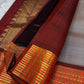 Taupe Glow – Pure Kanchipuram Silk Saree
Ash Taupe Grey Body with Lilac Undertone
Intricate Devadatta Flying Horse Motif in Zari
Deep Maroon Varisaipet Border with Rich Contrast
Grand Zari Pallu with Thazampoo Temple Motifs