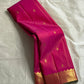 Rani Vairaoosi – Pure Kanchipuram Silk 💗

Fine Pinstriped Weave with Gold Buttas ✨

Antique-Gold Zari Border & Green Selvedge 🌿

Grand Zari Brocade Pallu with Medallion Checks 🪔

Silk Mark Certified • Ships in Two Weeks • Free USA Shipping