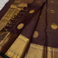 Bronze Lotus Vairaoosi
Coffee-Deep Kanchipuram Silk Saree
Grand Zari Borders • Lotus Butta Elegance