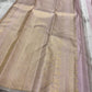 The daintiest blush pink with zari coin buttas in gold and silver pure silk Kanchipuram saree