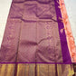 Apricot Yazhi — Pure Silk Kanchipuram Saree
Soft apricot-peach body with royal-purple korvai border featuring antique-gold Yazhi & Mayil motifs and temple edges.
Silk Mark Certified • Blouse Stitching ($30) • Free USA Shipping • Ships in 2 Weeks