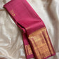 Pretty pink adukkupet pure silk kanjivaram with the Zari Mogra motif inspired by banarasi silks, chakram and mayil grid border