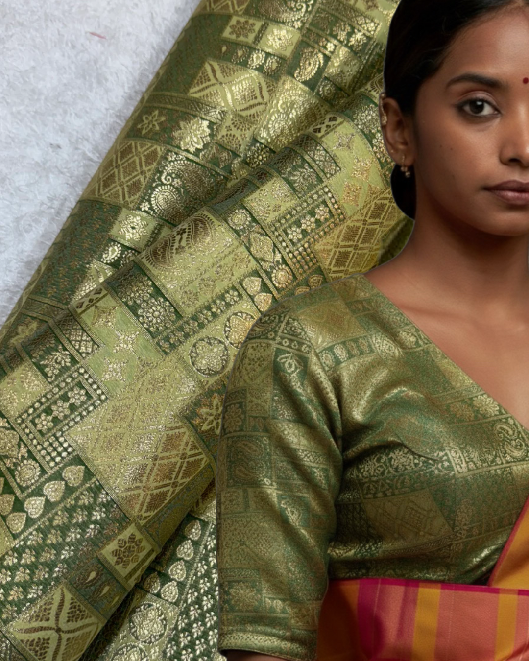 Multicolored Banarasi Blouses — Made to Measure
Pure Silk Banarasi fabrics in rare rainbow shades, tailored to your fit.
Free Shipping within USA • DM with measurements and screenshot of fabric • Ships in Two–Three Weeks ✨