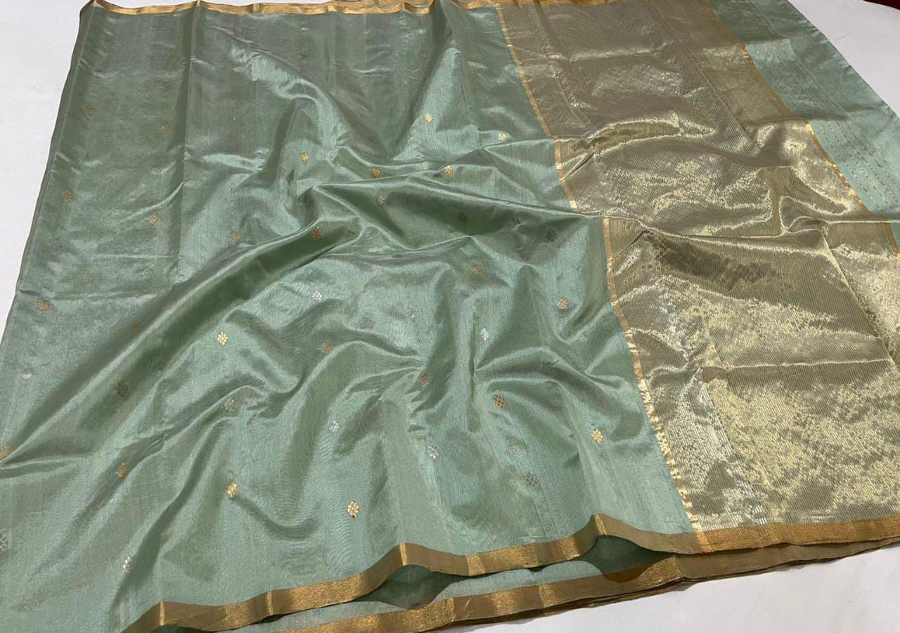 Pure silk Chanderi saree