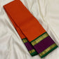 Sunset Kattam — Pure Kanchipuram Silk Saree
Sunset-orange kattam body with royal purple borders and emerald green pallu in fine zari.
Silk Mark Certified • Free Shipping within USA • Ships in Two Weeks