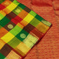 Sunset Mosaic – Paalum Pazhamum – Pure Kanchipuram Silk Saree
Vibrant Multicolored Checks in Yellow, Green, Rust & Maroon
Golden Zari Borders with Traditional Intricate Weaves

Silk Mark Certified, delivery in 2 weeks