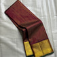 Ganika – Deep Coffee Brown Vairaoosi Kanchipuram Silk Saree with Candlestick Zari Border, Vanki Pet Chevrons & Dark Green Selvedge