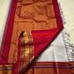 Ash Crimson Glow — Pure Silk Kanchipuram Saree
Silver-Grey Body with Gold Buttas & Crimson Korvai Border ✨
Silk Mark Certified • Free USA Shipping • ships in two weeks