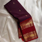 Purnima ✨ – Kumkum-Red & Aubergine Kanchipuram Pure Silk Saree
With Zari Winged Horse Buttas on the Aubergine Body
Grand Gold Annam & Floral Korvai Border with Temple Rekku
Varisaipettu Striped Gold Brocade Pallu with Hand-Knotted Tassels
Silk Mark