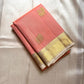 Ivory Blush Meadow – Pure Kanchipuram Silk Saree
Blush-Peach Body with Gold Zari Animal Buttas
Ivory-Gold Contrast Border with Floral Motifs
Grand Ivory-Gold Brocade Pallu in Traditional Weave

Silk Mark Certified, delivery in 2 weeks