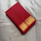 Kunguma Kattam — Pure Silk Kanchipuram Saree shot
Vermilion red body with zari kattam checks ✨
Broad golden zari borders with floral vines 🌸
Coppery-red brocade pallu with diamond jaal & tassels 🪔
Silk Mark Certified • Ships in Two Weeks • Free Shipping