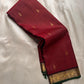 Ruby Red Zari Kattam — Pure Silk Kanchipuram Saree
Kumkum-Red Body with Gold Buttas & Royal-Purple Elephant Zari Kattam Border ✨
Silk Mark Certified • Free USA Shipping • Ships in 2 Weeks ✅