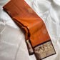 🌸 Rust Orange Ember — Coffee Brown Korvai Kanchipuram

Pure Silk | Mango–Paisley Zari Borders

Rust Orange Body with Zari Buttas ✨

Coffee Brown Brocade Pallu with Diamond Jaal 💛

Silk Mark Certified | Free Shipping (USA) | Ships in Two Weeks