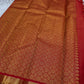 Red Glimmering Deer Vairaoosi — Pure Silk Kanchipuram Saree
Kumkum red vairaoosi with antique-gold deer buttas & kaddi zari border.
Silk Mark Certified · Free USA Shipping · Ships in 2 Weeks ✨