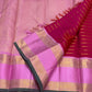 Peony Sringara Velthari — Pure Kanchipuram Silk Saree
Rani magenta body with gold velthari stripes and peony-pink chevron zari border
Silk Mark Certified • Free Shipping within USA • Ships in Two Weeks ✅