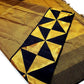 Ettukol Swarna — Contemporary Pure Silk Kanchipuram Saree
Black & Gold Zari Geometry with Ettukol Triangular Motifs ✨
Silk Mark Certified • Fall & Pico Done • Free USA Shipping • Ships in Two Weeks ✅
