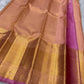Peach Rose – Pure Korvai Kanchipuram Silk Saree
Peach body with gold coin buttas & pure 4G zari korvai border
Contrast rose pink pallu with grand pure zari weaving
Silk Mark Certified | Fall & Pico Done | Blouse Stitching Available ($30)
Free Shipping