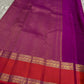Suryarekha – Pure Korvai Kanchipuram Silk Saree
Kesari-Orange & Pink dual-tone body with gold paisley buttas
Arakku Red korvai border with diamond brocade elephant  motifs
Vadamalli Purple grand zari brocade pallu | shios in 2 weeks ,silk mark cer