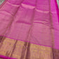 Lotus Lime Kanchipuram silk saree with lime-green body, rani pink korvai border, and grand zari brocade pallu. Silk Mark Certified. Free USA Shipping. Ships in two weeks.